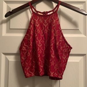 Francesca’s Lace Crop Top